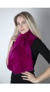 Fuchsia rex fur scarf